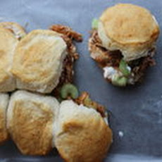 Barbecue Chicken Biscuit Pull-Apart with Buttermilk Ranch