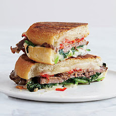 Beef, Broccoli Rabe and Provolone Panini