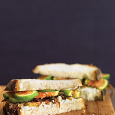 Fig, Goat Cheese, and Caramelized Onion Sandwiches