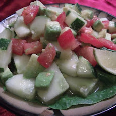 Cucumber Tomato Surprise Salad (Raw Recipe)