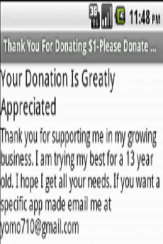 Donation $1 Issa Productions