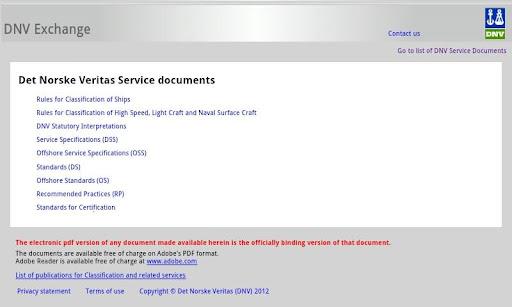 DNV Rules and Standards