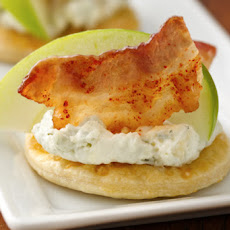 Candied Bacon and Apple Canapés