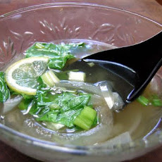 Fragrant Chicken and Rice Noodle Soup