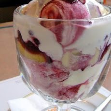 Frozen Nectarine And Turkish Delight Parfait