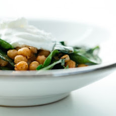 Harissa Chickpeas with Spinach