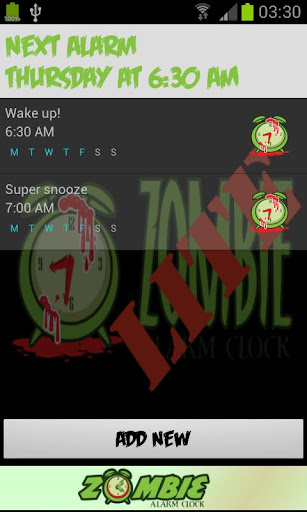 【免費生產應用App】Zombie Alarm Clock LITE-APP點子