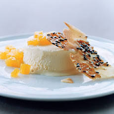 Wildflower-Honey Semifreddo with Honey Sesame Wafers