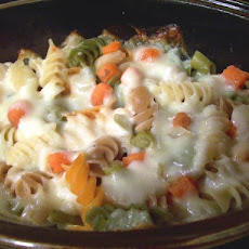 Simple Pasta and Cheese Bake With Veggies for Two