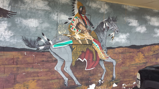 Indian Horseman Mural 