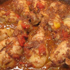 Braised Chicken Legs With Olives and Tomatoes