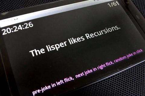 Lisp Joke Widget