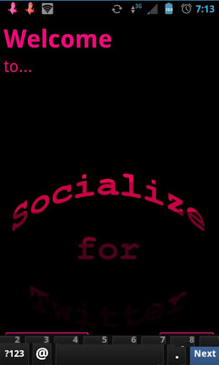 Pink Socialize for Twitter