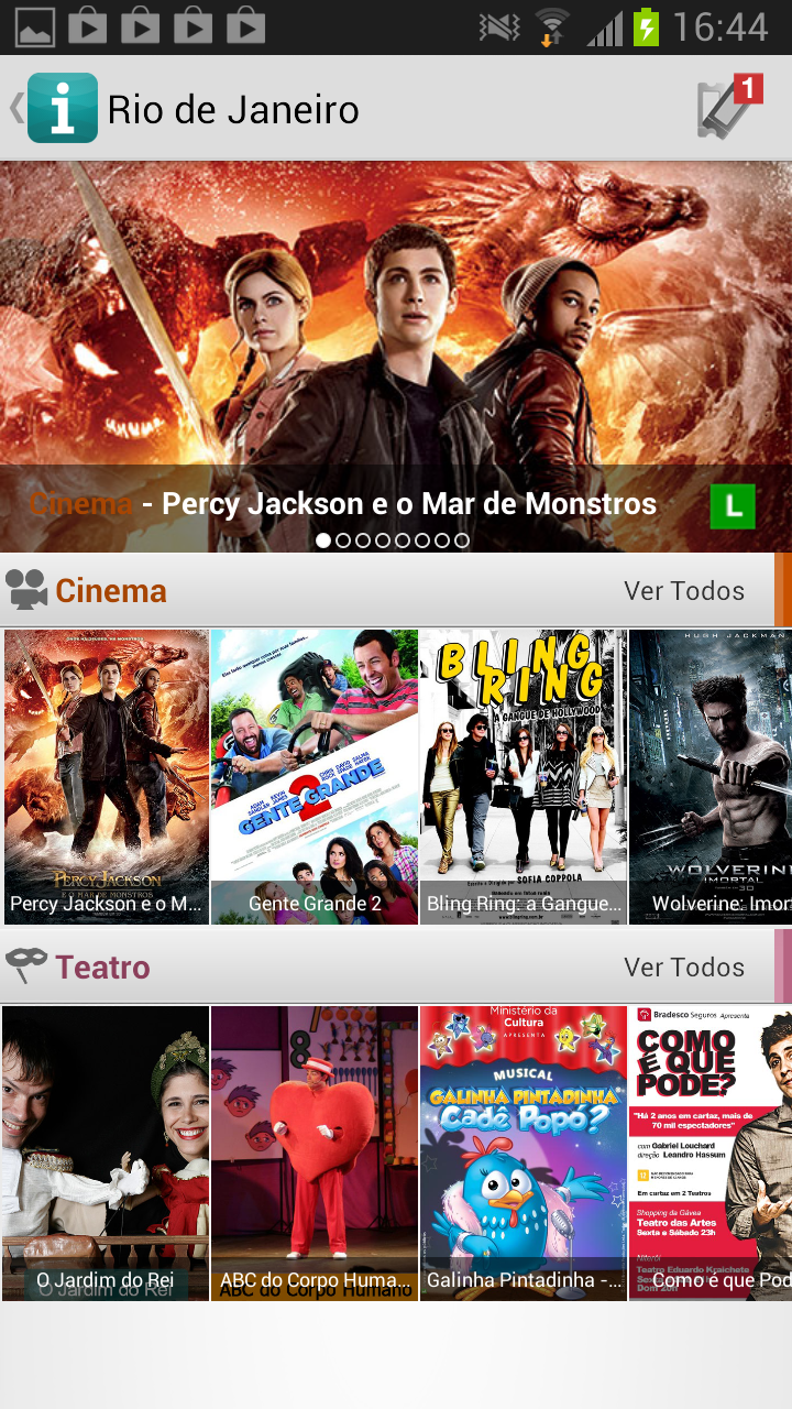 Android application Ingresso.com screenshort