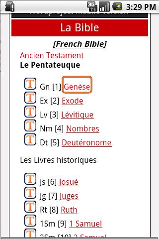 French Bible Francais