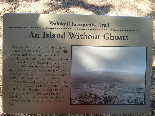 An Island Without Ghosts Plaque