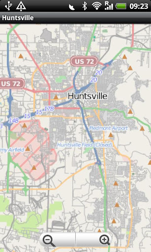 Huntsville Alabama Street Map