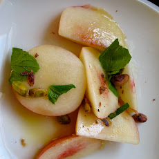 Pistachio Mint Nectarine Salad
