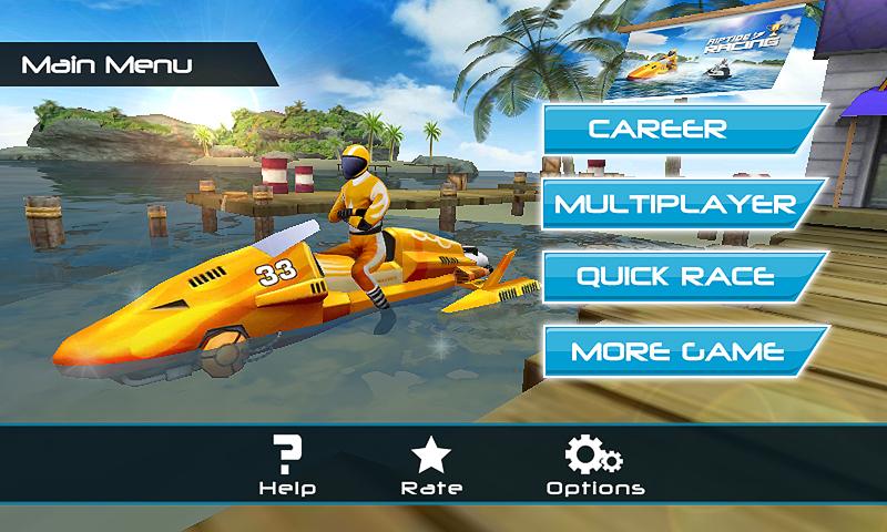Android application Powerboat Racing 3D screenshort