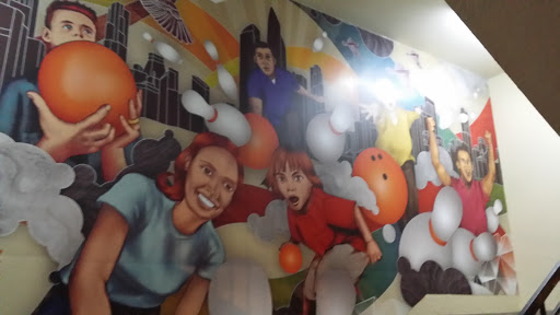 Bowling Heros Wall Mural