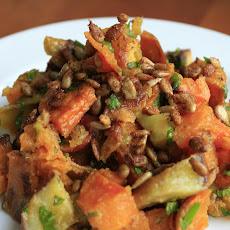 Roast Sweet Potato (Kumura) Salad with Toasted Cumin, Lime, and Fresh Mint