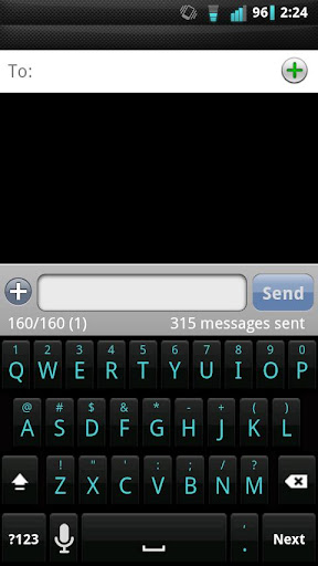 Shadow Cyan Keyboard Skin