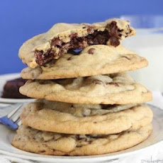 Brownie Stuffed Chocolate Chip Cookies