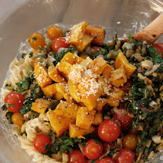 Creamy Fusilli with Kale and Butternut Squash