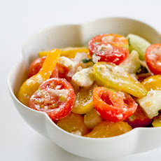 Cherry Tomato Cucumber Feta Salad