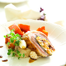 Duck breast stuffed with dried fruits