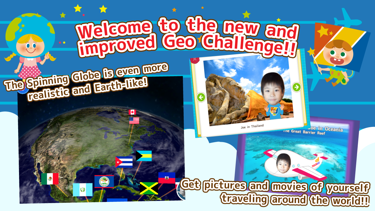 Android application Geo Challenge for Kids screenshort