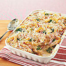 Baked Penne with Ham and Broccoli