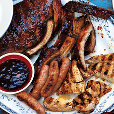 Mixed Grill with Cherry Cola Barbecue Sauce