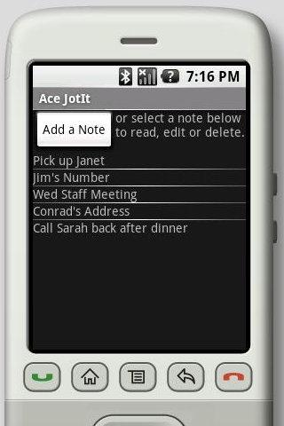 Ace JotIt Quick Notepad