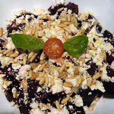 Roasted Beetroot Salad with Blue Cheese and Honey
