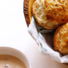 Chicken Biscuits with Bacon Gravy