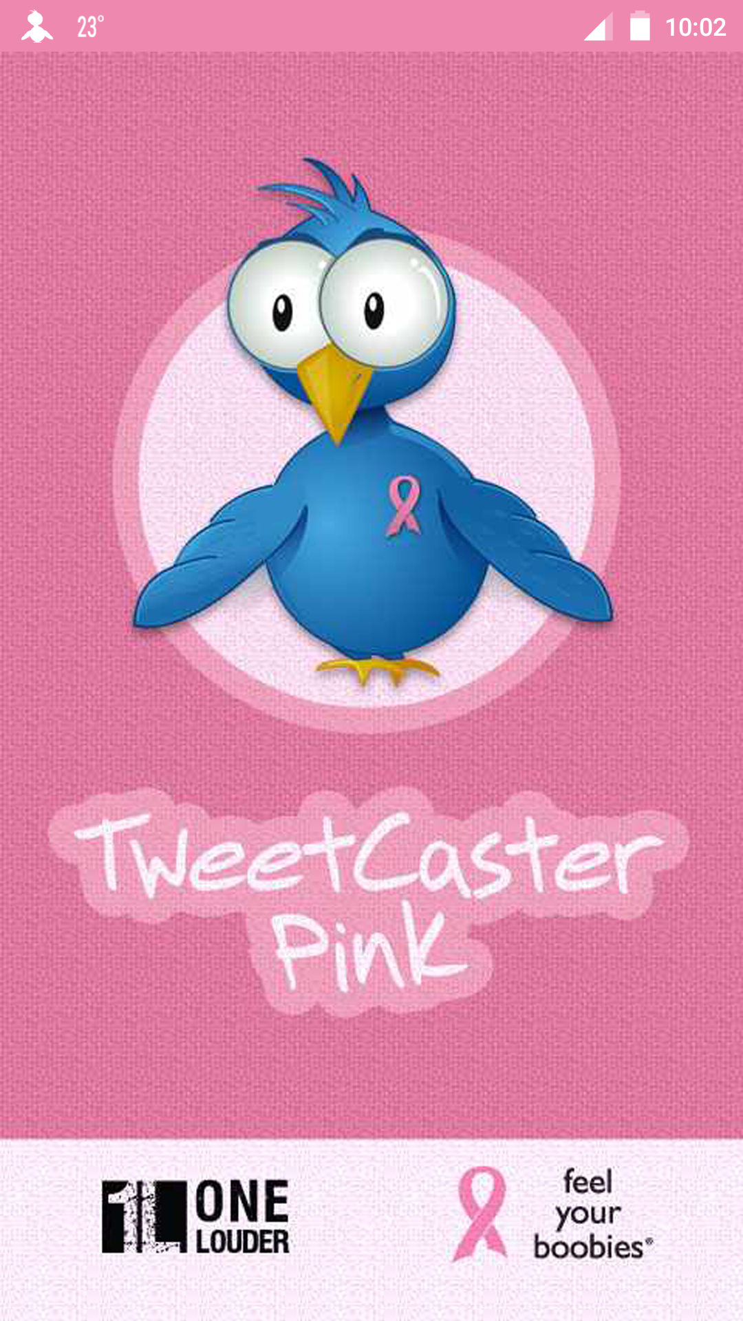 Android application TweetCaster Pink for Twitter screenshort
