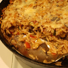 Baked Orzo Ratatouille