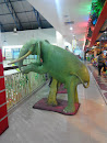 Green Elephant Statue 