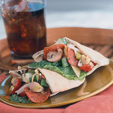 Pepperoni Salad-Stuffed Pitas