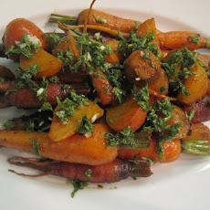 Sweet Roasted Roots with Carrot Top Gremolata