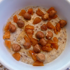 Scottish Oatmeal Breakfast with Teff Grain and Flax Seeds