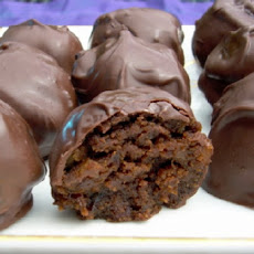 Chocolate-Covered Fruitcake Balls