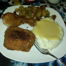 Oven Fried Chicken With Honey Butter Sauce I