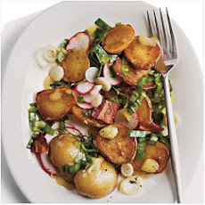 Warm Potato Salad with Ramps and Bacon