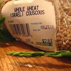 Spring Garden Israeli Couscous with Sautéed Asparagus and Goat Cheese