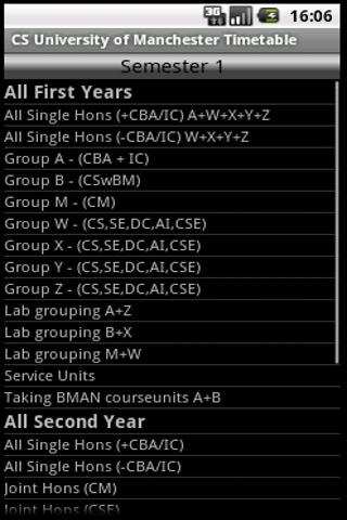 CS Manchester Timetable