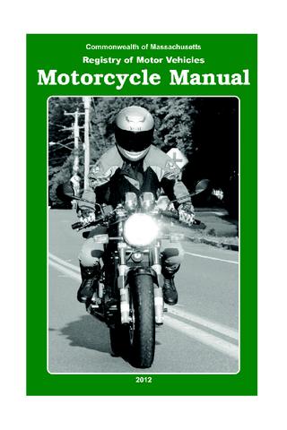 Massachusetts Motorcycle Manua