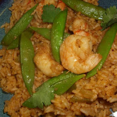 Ginger Shrimp and Pea Pod Stir Fry