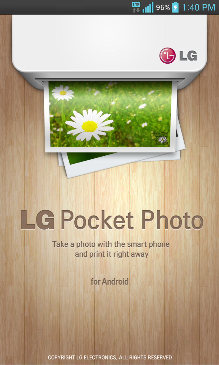 Android application LG Pocket Photo screenshort